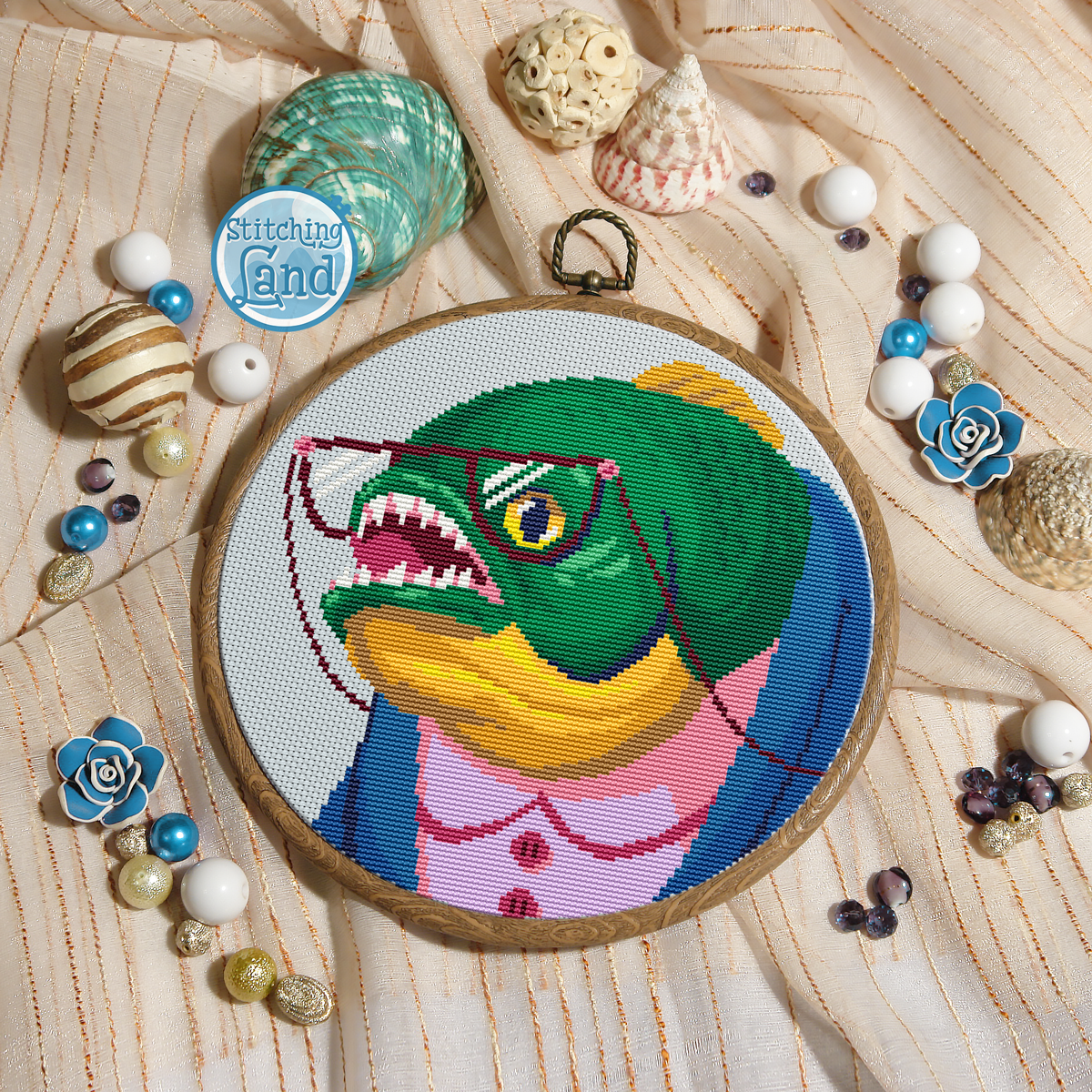 Mr. Piranha Cross Stitch Pattern