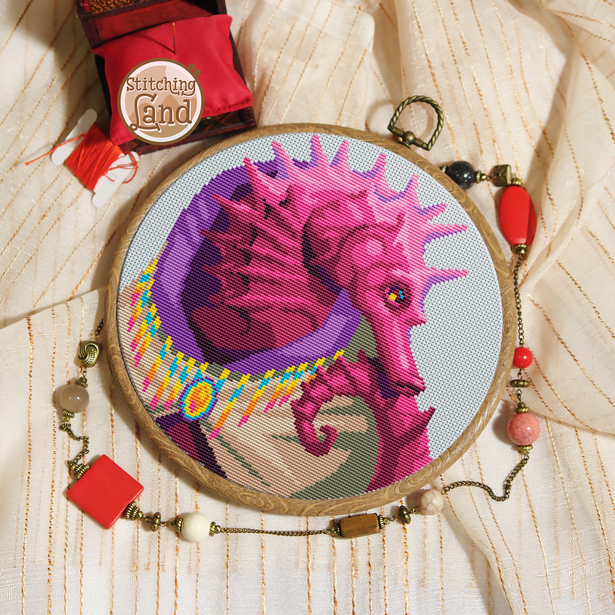 Mr. Seahorse Cross Stitch Pattern