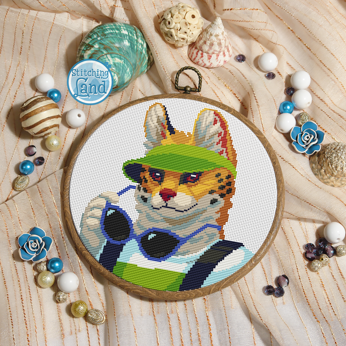 Mr. Serval Cross Stitch Pattern