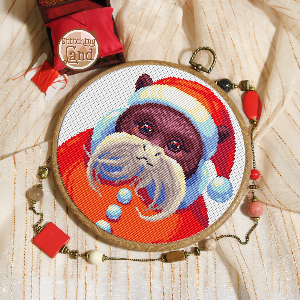 Mr. Tamarin Cross Stitch Pattern