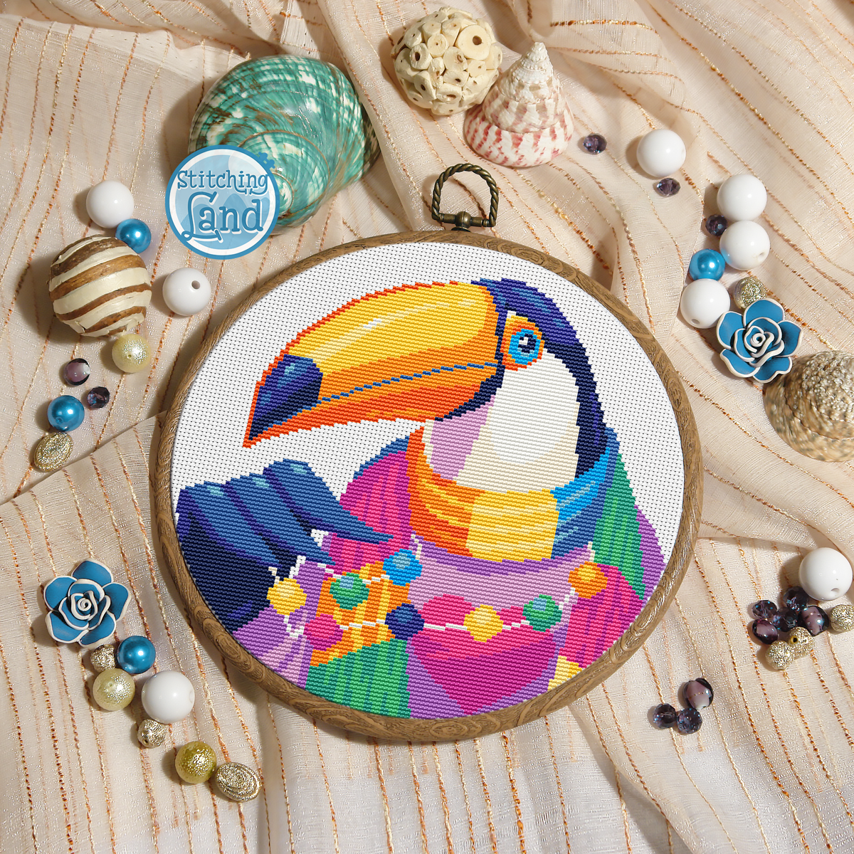 Mr. Toucan Cross Stitch Pattern