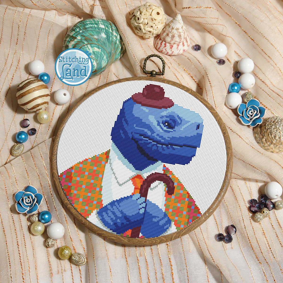 Mr. Turtle Cross Stitch Pattern