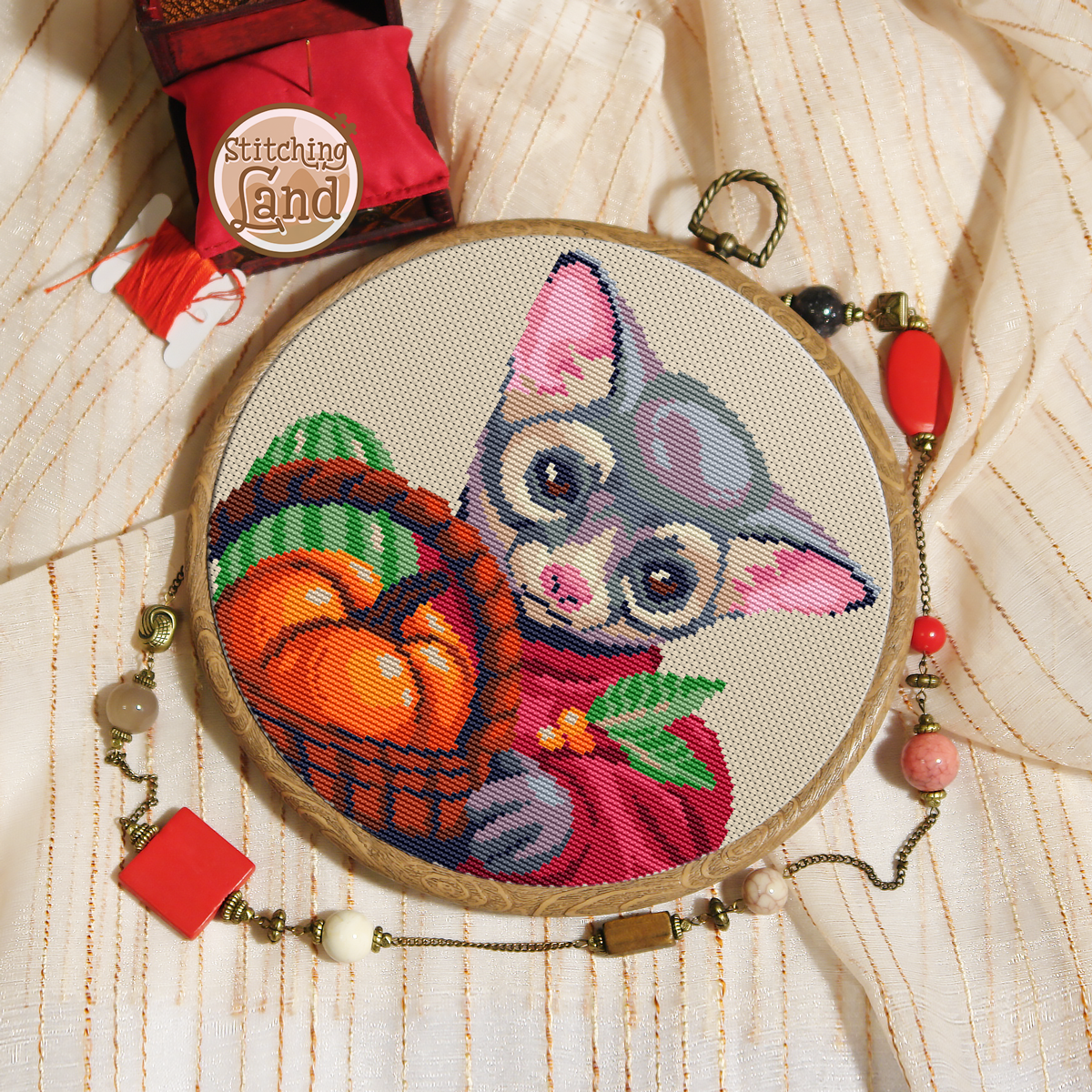 Mr. Viverra Cross Stitch Pattern