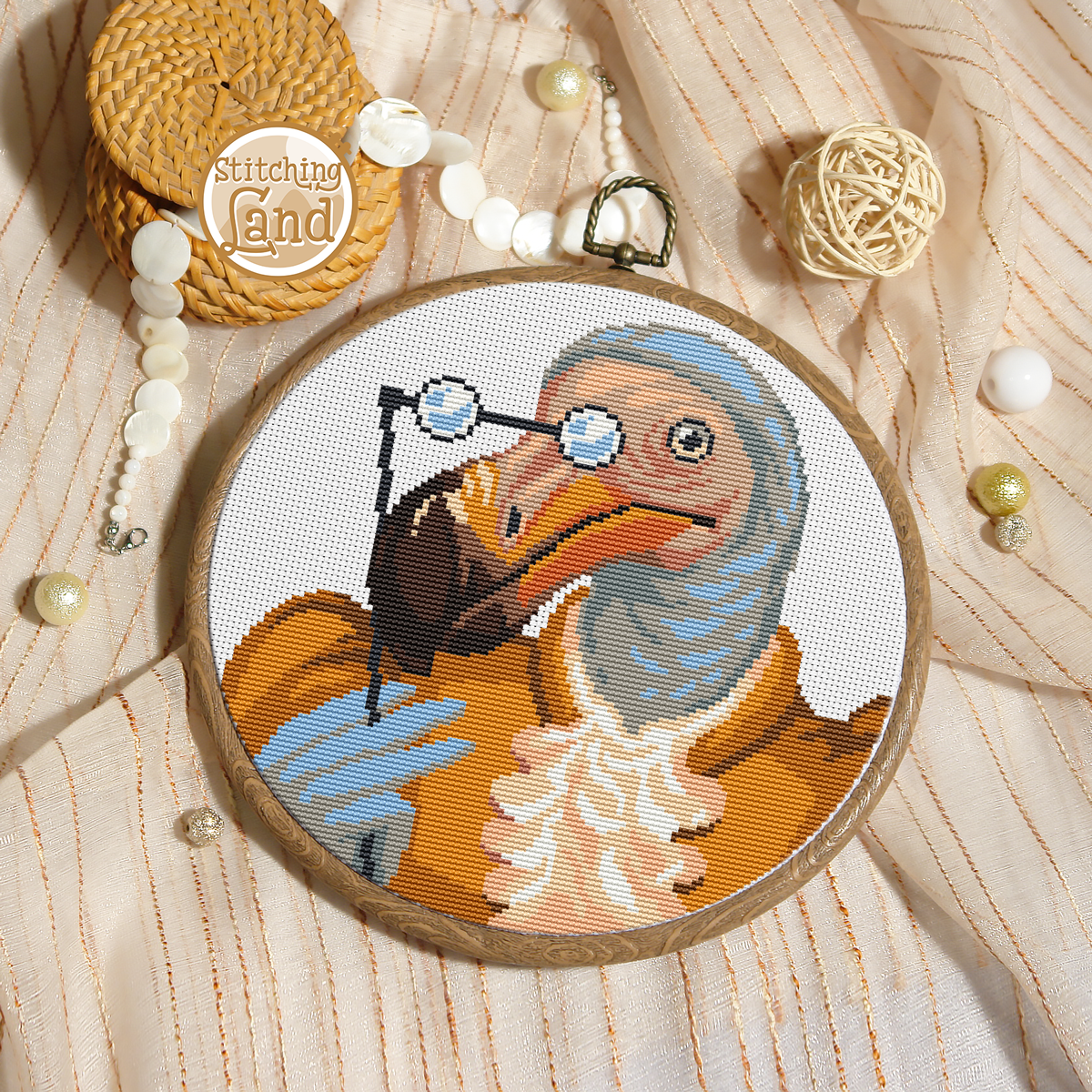 Mrs. Dodo Cross Stitch Pattern