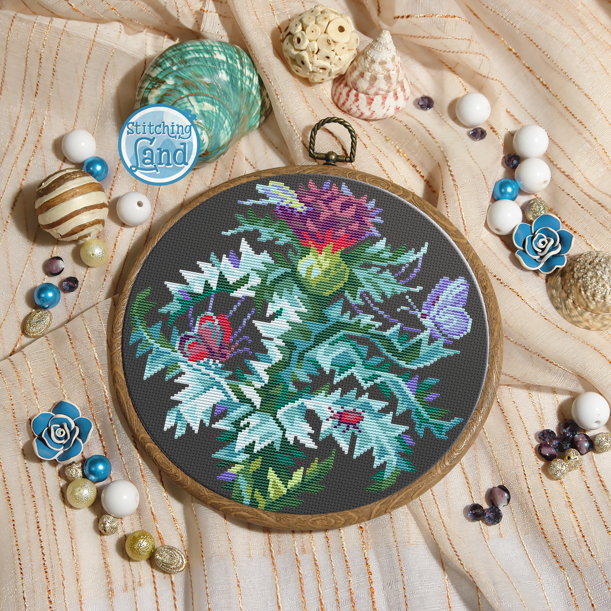 Thistle II Cross Stitch Pattern