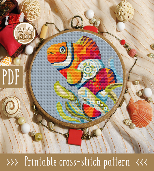 Amphiprion Cross Stitch Pattern