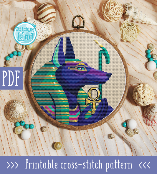 Anubis Cross Stitch Pattern