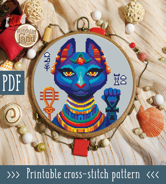 Bastet Cross Stitch Pattern
