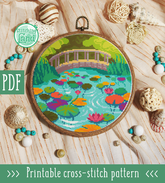 Bridge Cross Stitch Pattern