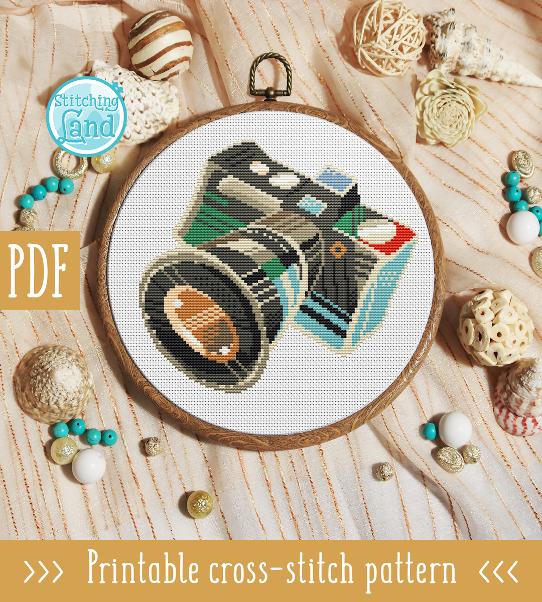 Camera Cross Stitch Pattern