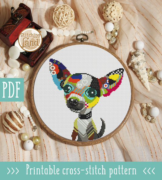 Chihuahua Cross Stitch Pattern