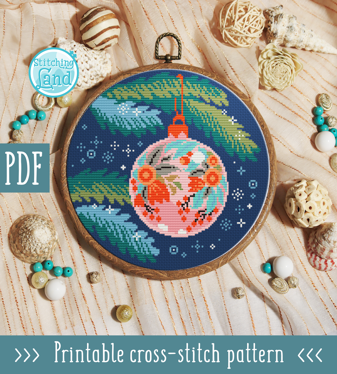 Christmas Ball Cross Stitch Pattern