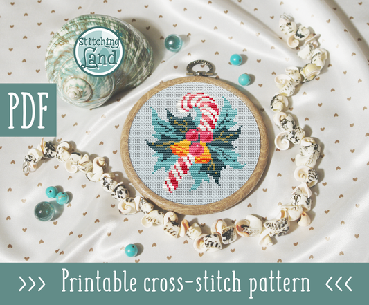 Christmas Candy Cross Stitch Pattern