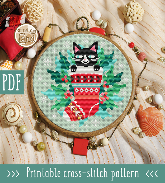 Christmas Stocking Cross Stitch Pattern