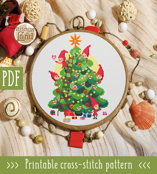 Christmas Tree Cross Stitch Pattern