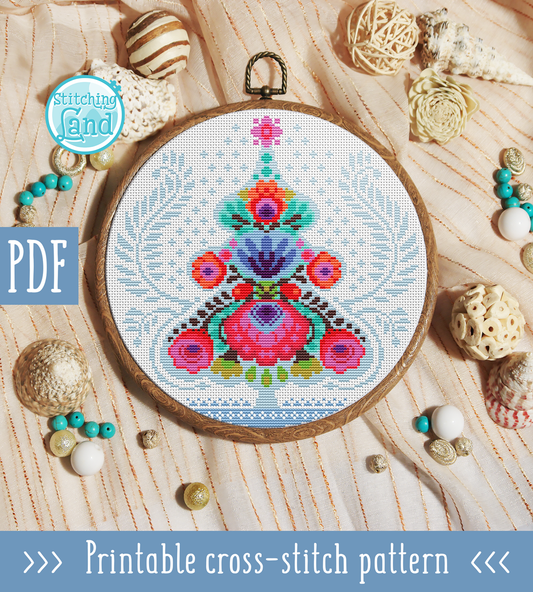 Christmas Tree II Cross Stitch Pattern