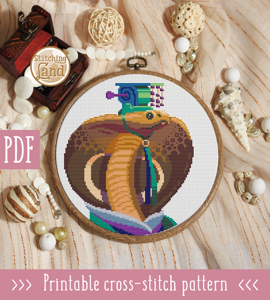 Cobra San Cross Stitch Pattern