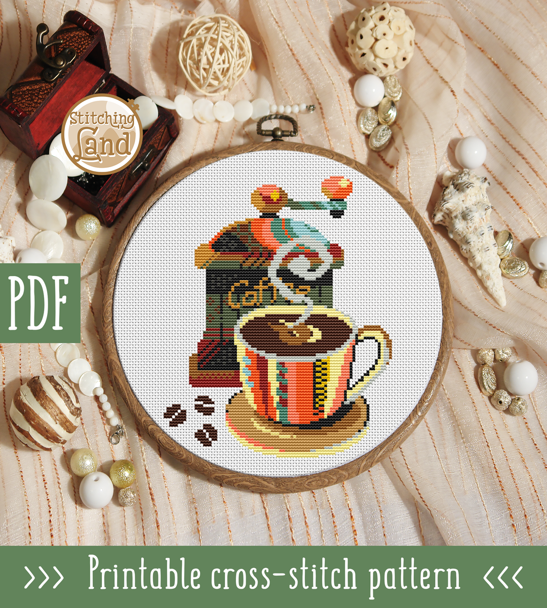 Coffee Cross Stitch Pattern