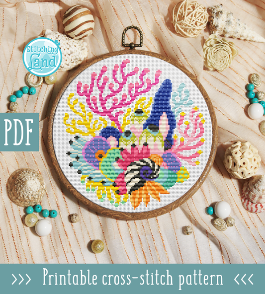 Corals II Cross Stitch Pattern