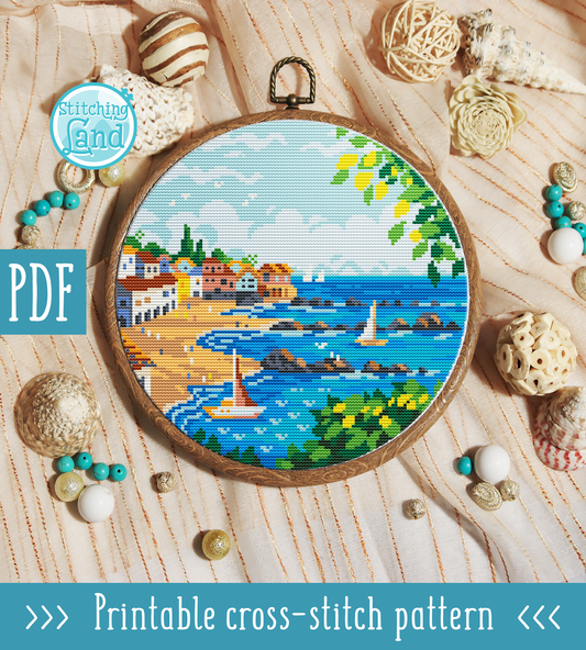 Costa Brava Cross Stitch Pattern