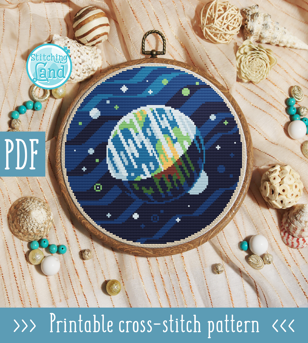 Earth Cross Stitch Pattern
