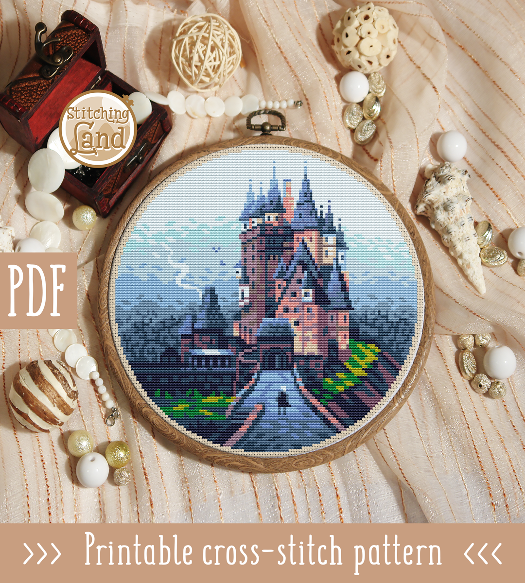 eltz-castle-cross-stitch-pattern-stitchingland for Disney Cross Stitch Patterns Free Printable Eltz Castle Cross Stitch Pattern – Stitchingland for Disney Cross Stitch Patterns Free Printable