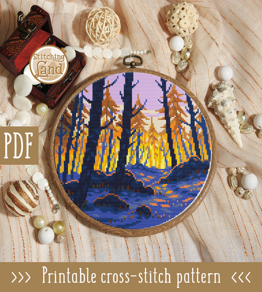Forest II Cross Stitch Pattern