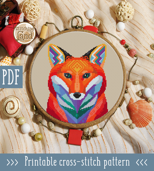 Fox II Cross Stitch Pattern