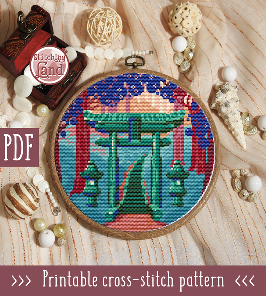 Gate Cross Stitch Pattern