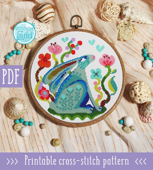 Hare Cross Stitch Pattern