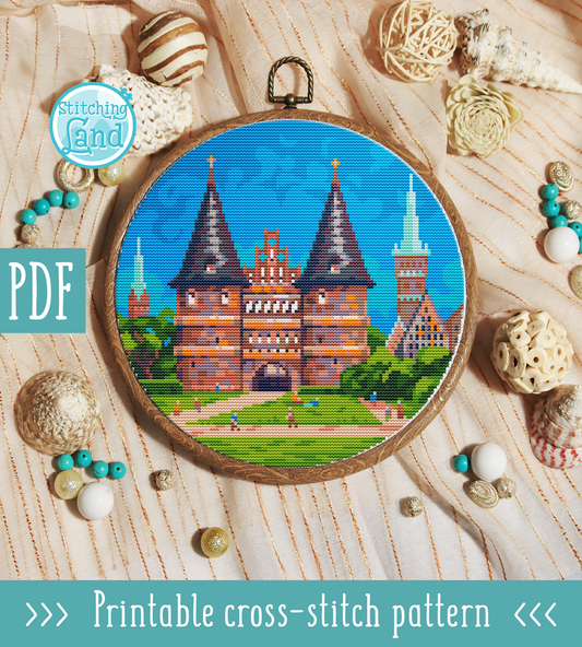 Holstentor Cross Stitch Pattern