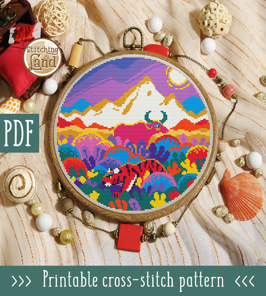 Hunt Cross Stitch Pattern