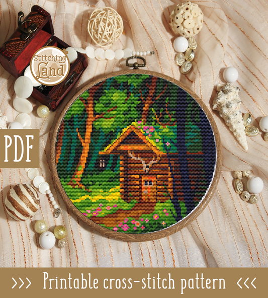 Hunters House Cross Stitch Pattern