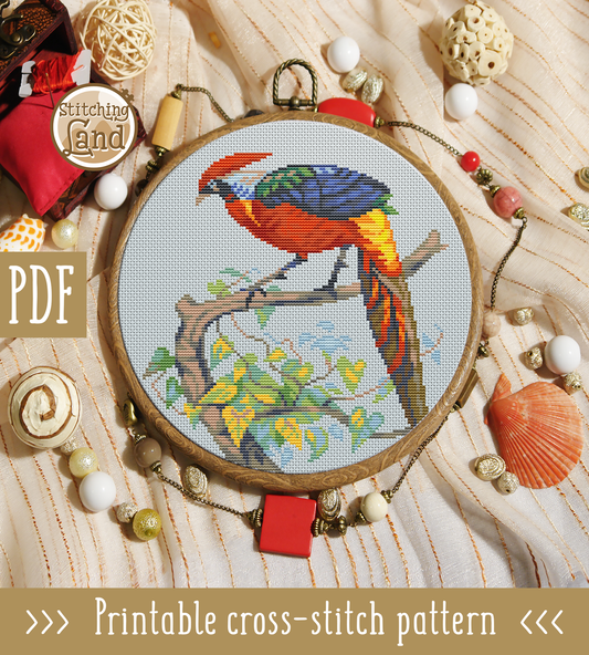 Hybrid Pheasant Cross Stitch Pattern