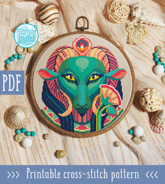 Khnum Cross Stitch Pattern