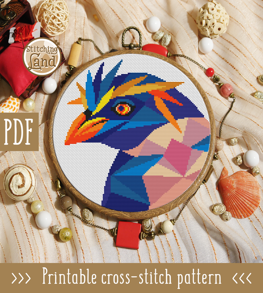 King Penguin Cross Stitch Pattern