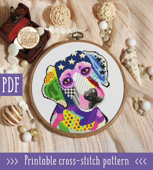 Labrador Cross Stitch Pattern