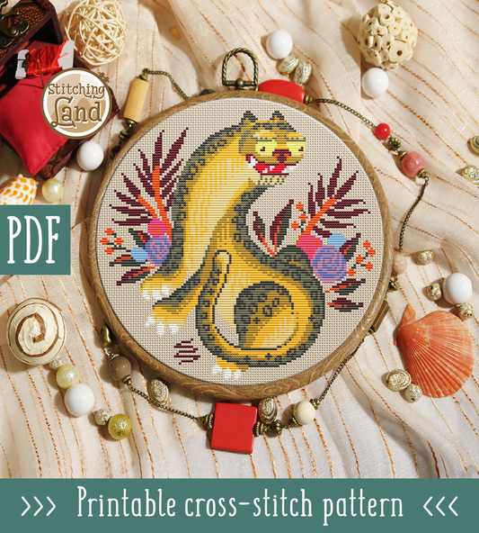 Leopard Cross Stitch Pattern