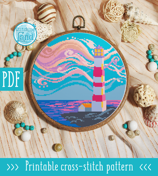 Lighthouse II Cross Stitch Pattern
