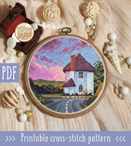 Lonely House Cross Stitch Pattern