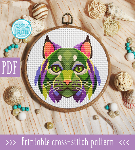 Lynx Cross Stitch Pattern