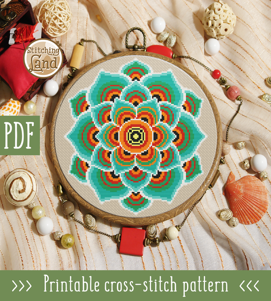 Mandala II Cross Stitch Pattern