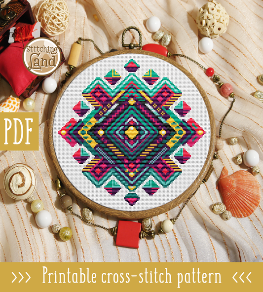 Mandala III Cross Stitch Pattern