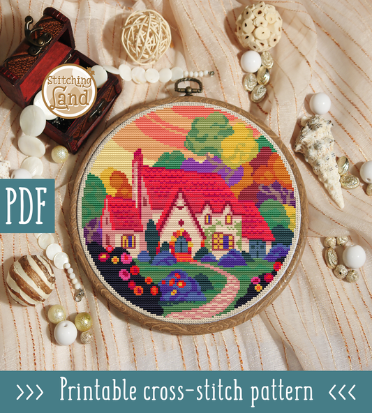 Manor Cross Stitch Pattern