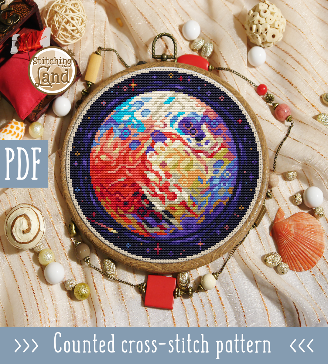 Mars II Cross Stitch Pattern