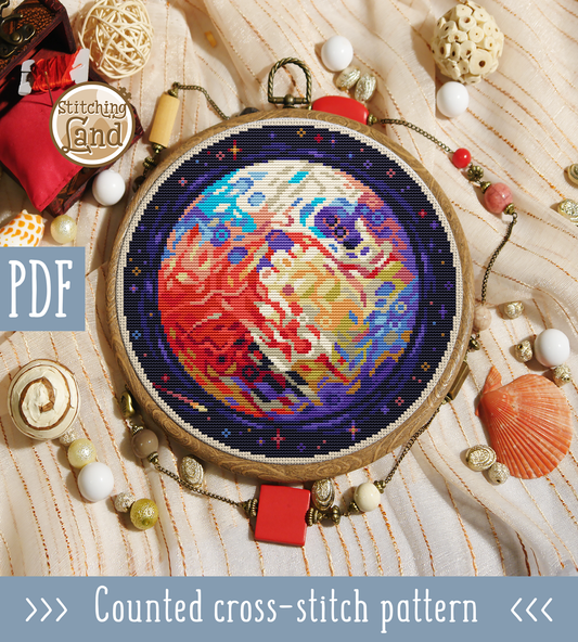 Mars II Cross Stitch Pattern
