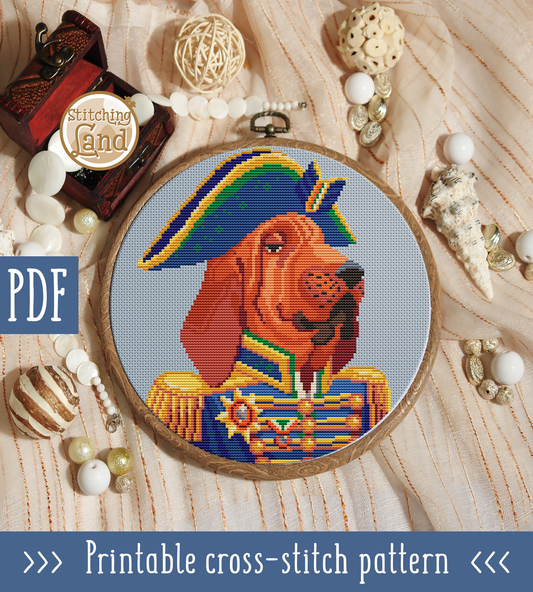 Mr. Dog Cross Stitch Pattern