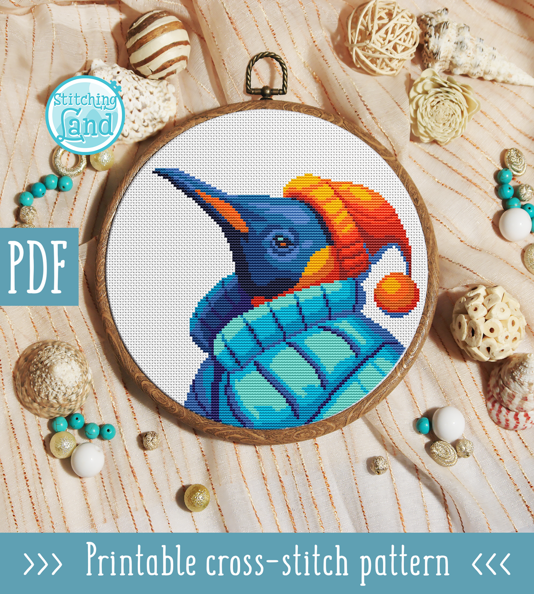 Mr. Penguin Cross Stitch Pattern