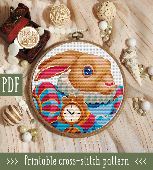 Mr. Rabbit Cross Stitch Pattern