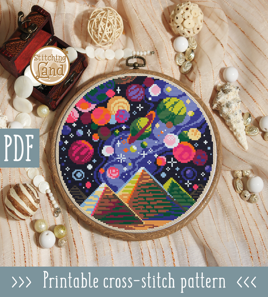 Night Egypt Cross Stitch Pattern